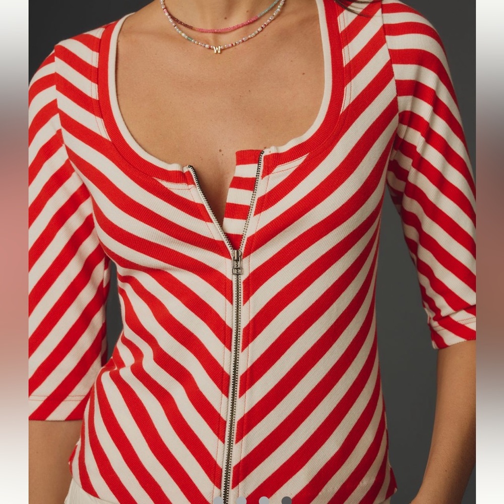 Anthropologie zippered cardigan/ layering piece, size XL.
